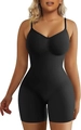 Body sculptant sans couture noir pour femme avec contrôle du ventre et de la taille - 3XL / Noir Mi-Cuisse