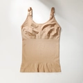 Body reductor beige sin costuras para mujer con tirantes ajustables y control de abdomen - 2XL / Albaricoque