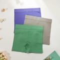 Pack de 3 pantalones cortos de yoga sin costuras de talle alto en morado, gris y verde - S / Morado/Gris/Verde