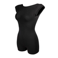 Body modellante nero senza cuciture con maniche corte e schiena scoperta per il corpo - XS / Nero