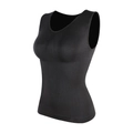 Schwarzes nahtloses Bauch-weg-Shapewear-Top für Damen mit sanftem Kompressionseffekt - 3XL / Schwarz