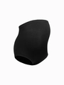 Braga de maternidad sin costuras negra de cintura alta con soporte abdominal 3D ergonómico - S / Negro