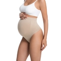 Intimo premaman senza cuciture a vita alta color nudo per un comfort superiore - S / Albicocca