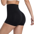 Pantaloncini yoga neri senza cuciture a vita alta con effetto push-up per fitness e corsa - S / Nero