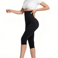Nahtlose Miederhose mit hoher Taille in Schwarz für Bauchweg-Effekt und Push-up Po - S / Schwarz (Mit Stahlstäben)