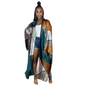 One Size 07 Brown Green Patchwork
