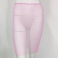 Détail de la jupe en résille à perles roses montrant la structure fine du maillage - Rose (Jupe 55cm)