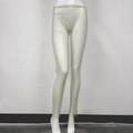 Dettaglio dei pantaloni a rete con strass argento scintillanti per le feste - Taglia unica / Argento