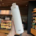 Botella térmica blanca TYESO con asa y acabado mate para deporte y uso diario - 600ml / Blanco
