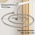 Appendiabiti a spirale in acciaio inox da 418 mm per asciugare piumoni e lenzuola - Acciaio Inossidabile Tondo / Diametro del tubo 9.5mm / Lunghezza 2,2m