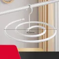 3-Pack white spiral stainless steel quilt drying rack with 418mm diameter circular design - Set of 3 / Painted Iron / 9.9mm White Circular