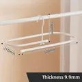 Set of 3 durable spiral quilt hangers with 9.9mm thickened steel tube for sheets - Oval White / 9.9mm Tube / 500x210x190mm