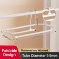 Stendino a spirale bianco per trapunte set da 3 con design a tubo pieghevole da 9,9 mm - Ovale Pieghevole Bianco / Tubo 9.9mm / 500x210x190mm