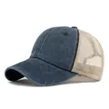 Navy Blue with Beige Mesh Adjustable