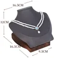 Walnut Horizontal Necklace Model Stand