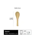 Vintage long-handle ceramic spoon for soup and dessert with tea-brown glaze finish - Retro Tea Color-15.7cm