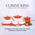 7-piece orange enamel cast iron cookware set with Dutch ovens, skillets and baking pans - Orange Gradient / J33 Baking Pan (3.5l) 33x23cm
