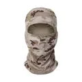 Tactical balaclava in desert camouflage with breathable mesh for outdoor cycling - Multicam Arid
