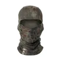 Tactical balaclava in dark green python camouflage pattern for outdoor activities - Python Green