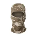 Tactical breathable mesh balaclava mask with desert camouflage pattern for outdoors - British Desert