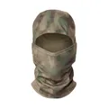 Breathable mesh tactical balaclava with brown and green camo pattern for cycling - A-TACS FG