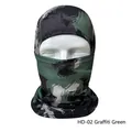Outdoor camouflage balaclava mask in graffiti green with breathable mesh fabric - Graffiti Green