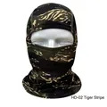 Breathable outdoor balaclava mask featuring Tiger Stripe camouflage pattern style - Tiger Stripes