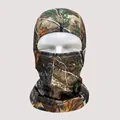 Mountain forest leaves camouflage tactical face mask in breathable mesh fabric - Forest Leaves