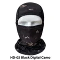 Tactical breathable mesh balaclava mask in black digital camouflage pattern - Black Digital