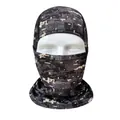 Breathable digital black camouflage tactical balaclava for outdoor cycling and fishing - Digital Black