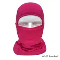 Breathable rose red mesh balaclava mask for outdoor tactical cycling and fishing - Rose Red