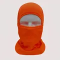 Orange tactical breathable mesh face mask for outdoor sports and cycling balaclava - Orange