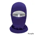 Purple breathable tactical balaclava mask for cycling and outdoor sports - Purple