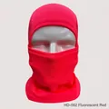 Tactical balaclava in fluorescent red mesh fabric for outdoor cycling and sun protection - Fluorescent Red