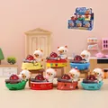 Detailed view of creative cat burner lamps in a cozy miniature home setting - -478 Time Candle Light Lucky Cat / Full Set (6pcs)