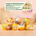 Orange cat office series blind box figure featuring hard-working ginger cat designs - A146 Orange Cat's Working Diary (6 Episodes) / Random 1pc