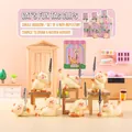 Cute orange cat resin memo clips set of 6 styles in a cozy miniature home scene display - Hm215 Cat Fun Tag Clip (6 Pieces) / Full Set