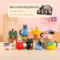 Cute geometric cat figure blind box set with colorful designs for creative home decor - -477 Cats Coming and Going / Full Set (8pcs)