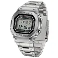 Orologio sportivo digitale quadrato in acciaio inossidabile argento da uomo con cinturino - Argento Bianco (S2162)