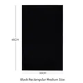 Medium black rectangular walnut jewelry display pad measuring 48cm x 30cm for shop showcase - Black Rectangular Display Mat Medium
