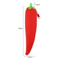 Mini portamonete in silicone rosso a forma di peperoncino con chiusura a zip - Stile Peperoncino Rosso / Rosso