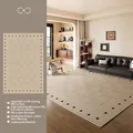 Koelende ijszijde vloermat met zwart stippenpatroon en antislip achterzijde voor huis - Ijs Zijde Mat-lage Mist / 200×300cm [populaire Maat]