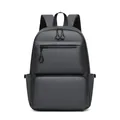 Moderno zaino nero impermeabile per laptop con scomparti multipli e spallacci comodi - Grigio