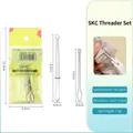Set infila cordoncino in acciaio inossidabile per elastici e coulisse con confezione - Set Di Attrezzi Per Filettatura Skc (con Borsa)