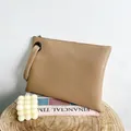 Chique kaki clutch tas met hagedis reliëf en een bijpassend polsbandje voor vrouwen - Khaki