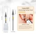 KH07 Professional diamond nail grinding head for Russian manicure and cuticle care - KH07 Ultrafine-Pointed Cone