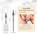 Ultrafine diamond nail drill bit model KH06 for Russian manicure and cuticle prep - KH06 Extra Fine-Pointed Cone