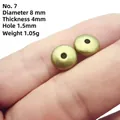 Antique bronze wheel spacer bead, 8mm diameter, 4mm thick, for DIY jewelry making - No. 7 8mm Textured Spacer (8mm Dia/4mm Thick)