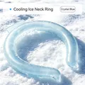 Wiederverwendbarer PCM-Kühlring in Eiskristallblau für sommerliche Outdoor-Sportarten - Kühlringe – Einfarbig (eiskristallblau) – Verpackt