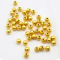 High-quality 14k gold-filled smooth round spacer beads for DIY jewelry making - 2.5mm / Ancient Gold